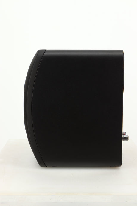 Side view of a used KEF LS50 Black Edition Standmount Speaker