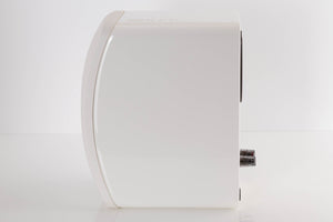 Right side view of a used KEF LS50 Standmount Speaker in a White finish