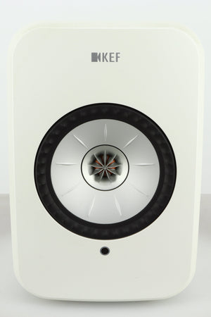 Close up of a KEF LSX Standmount Speaker showing it up close
