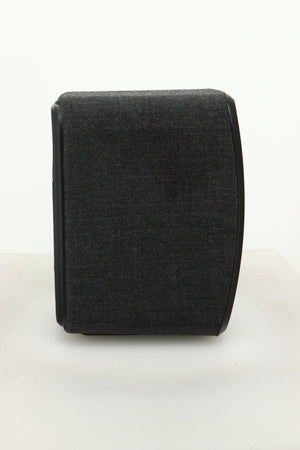 Side view of a KEF LSX Wireless Standmount Speaker in Black finish