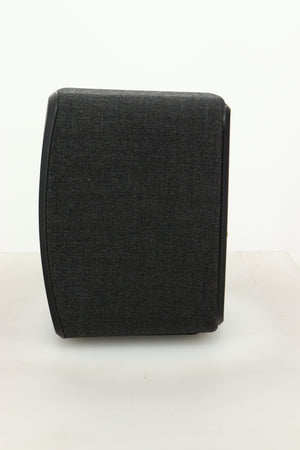 Side view of a KEF LSX Wireless Standmount Speaker in Black finish