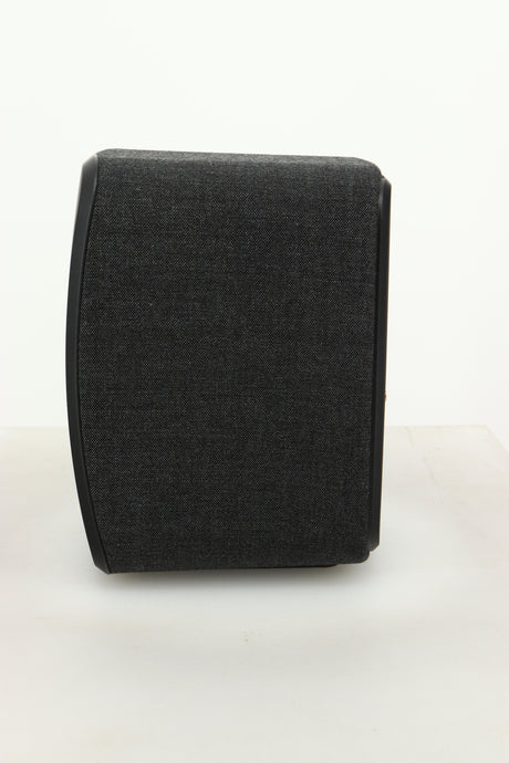 Side view of a KEF LSX Wireless Standmount Speaker in Black finish
