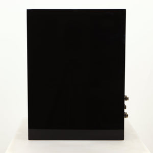 Right side of a used KEF R3 Meta Standmount Speaker in a black gloss finish