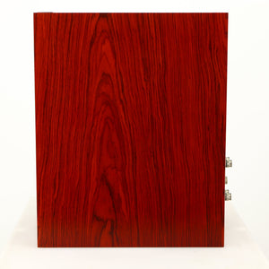 Right side view of a used KEF R300 Standmount Speaker in a rosewood finish