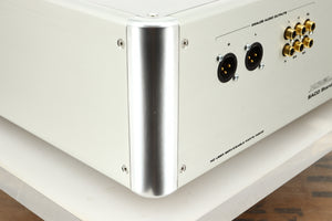 Rear left corner view of a used Krell SACD Standard CD Player in Silver finish