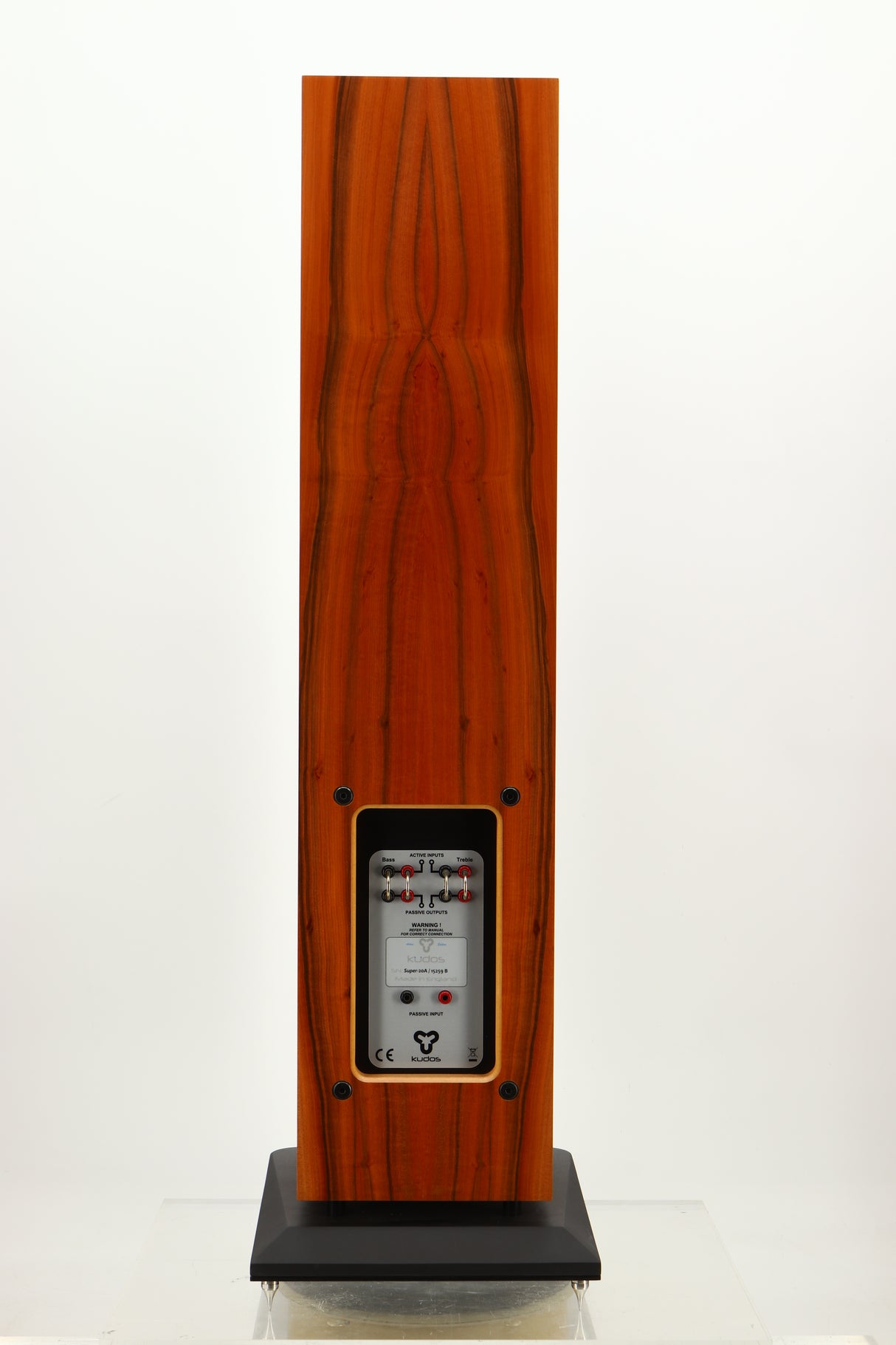 Rear view of a used Kudos Super 20A Floorstanding Speaker in Tineo finish