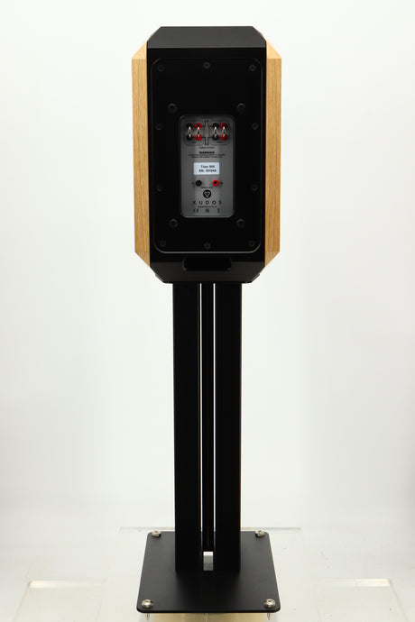 Rear view of a used Kudos Titan 505 Standmount Speaker in Oak finish