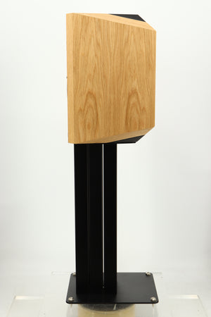 Side view of a used Kudos Titan 505 Standmount Speaker in Oak finish