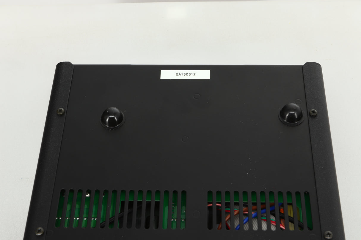 View of the bottom of a used Leema Acoustics Elements Integrated Amplifier in silver finish 