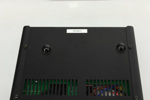 View of the bottom of a used Leema Acoustics Elements Integrated Amplifier in silver finish 