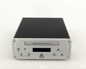 Front view of a used Leema Acoustics Elements CD Player in a silver finish