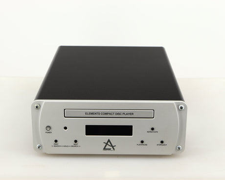 Front view of a used Leema Acoustics Elements CD Player in a silver finish