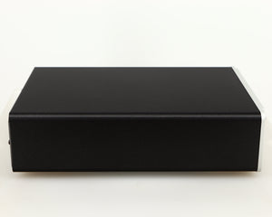 Left side view of a used Leema Acoustics Elements CD Player in a silver finish
