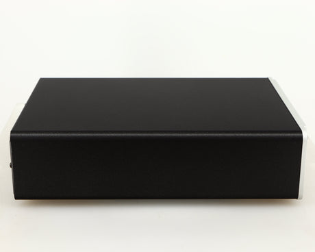 Left side view of a used Leema Acoustics Elements CD Player in a silver finish