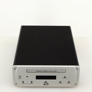 Top of a used Leema Acoustics Elements CD Player in a silver finish