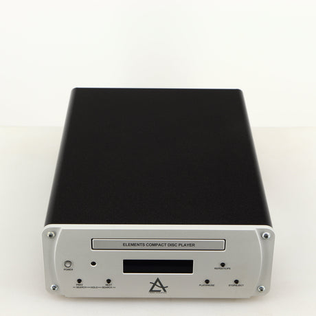 Top of a used Leema Acoustics Elements CD Player in a silver finish