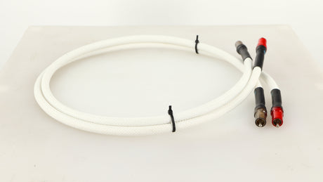 Left side view of a used Leema Linx RCA-RCA Interconnect Cables 1.0m Pair