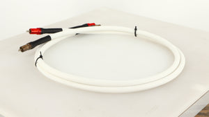 Rear right angle of a used Leema Linx RCA-RCA Interconnect Cables 1.0m Pair