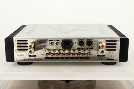 Rear view of a used Leema Tucana II Integrated Amplifier in Silver finish