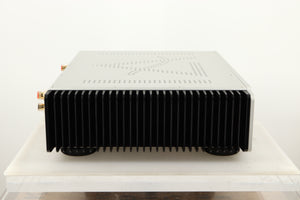 Side view of a used Leema Tucana II Integrated Amplifier in Silver finish