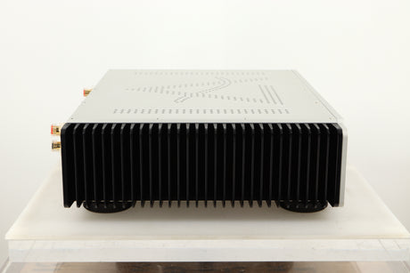 Side view of a used Leema Tucana II Integrated Amplifier in Silver finish