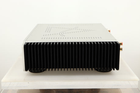 Side view of a used Leema Tucana II Integrated Amplifier in Silver finish