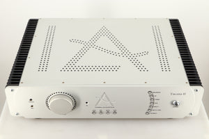 Top view of a used Leema Tucana II Integrated Amplifier in Silver finish