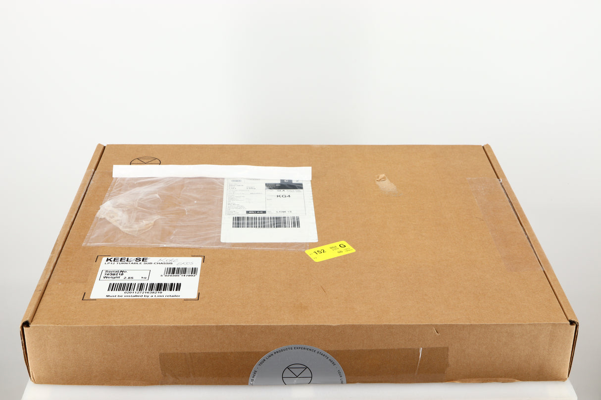 Box for a used Linn Keel SE being used for a Linn Kore For Ekos LP12 Sub Chassis