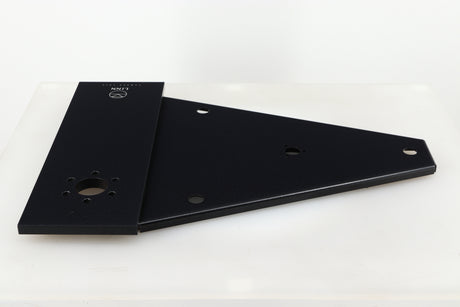 Top of a used Linn Kore For Ekos LP12 Sub Chassis in a black finish