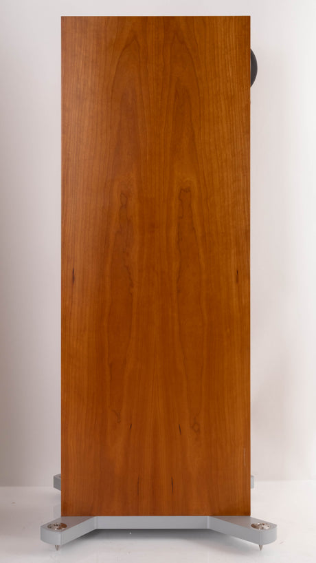 Left side view of a used Linn 242 Floorstanding Speaker in a Cherry finish