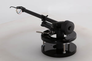 Rear right angle of a used Linn Akito MK3B Tonearm in a black finish 