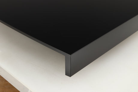 Rear left corner of a used Linn Klimax Exaktbox W/ Organic DAC in a black finish