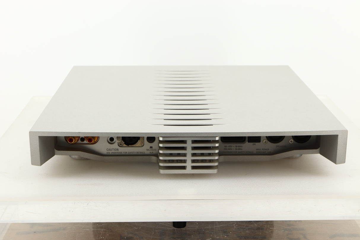 Rear view of a used Linn Klimax Solo 500 Power Amplifier with Dynamik Power Supply