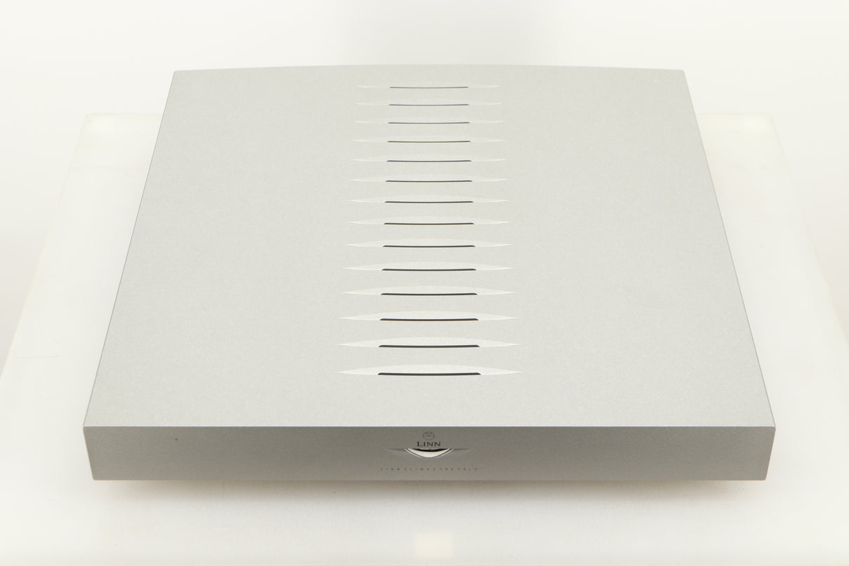 Top view of a used Linn Klimax Solo 500 Power Amplifier with Dynamik Power Supply