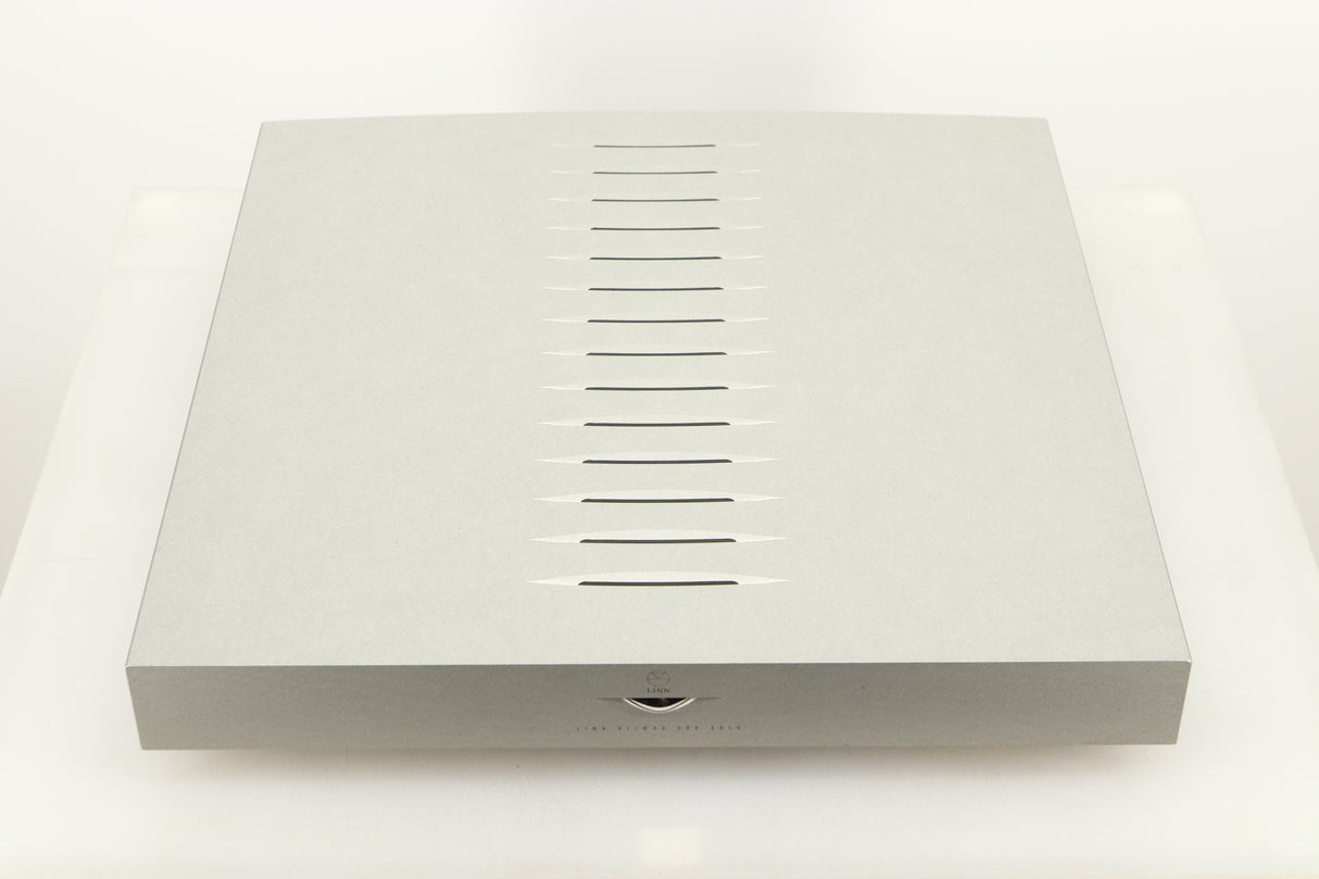 Top view of a used Linn Klimax Solo 500 Power Amplifier with Dynamik Power Supply