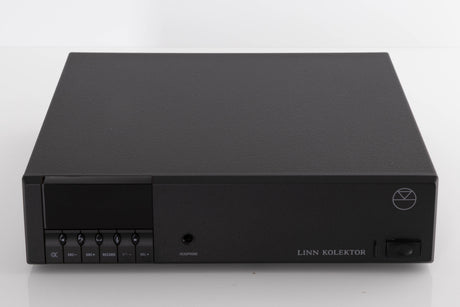 Front view of a used Linn Kolektor Pre Amplifier in a Black finish