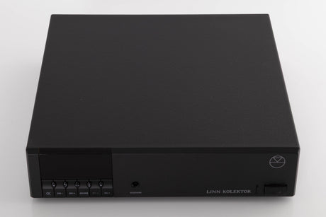 Top of a used Linn Kolektor Pre Amplifier in a Black finish