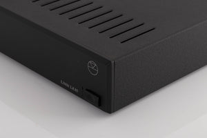 Front right corner of a used Linn LK85 Power Amplifier in a Black finish