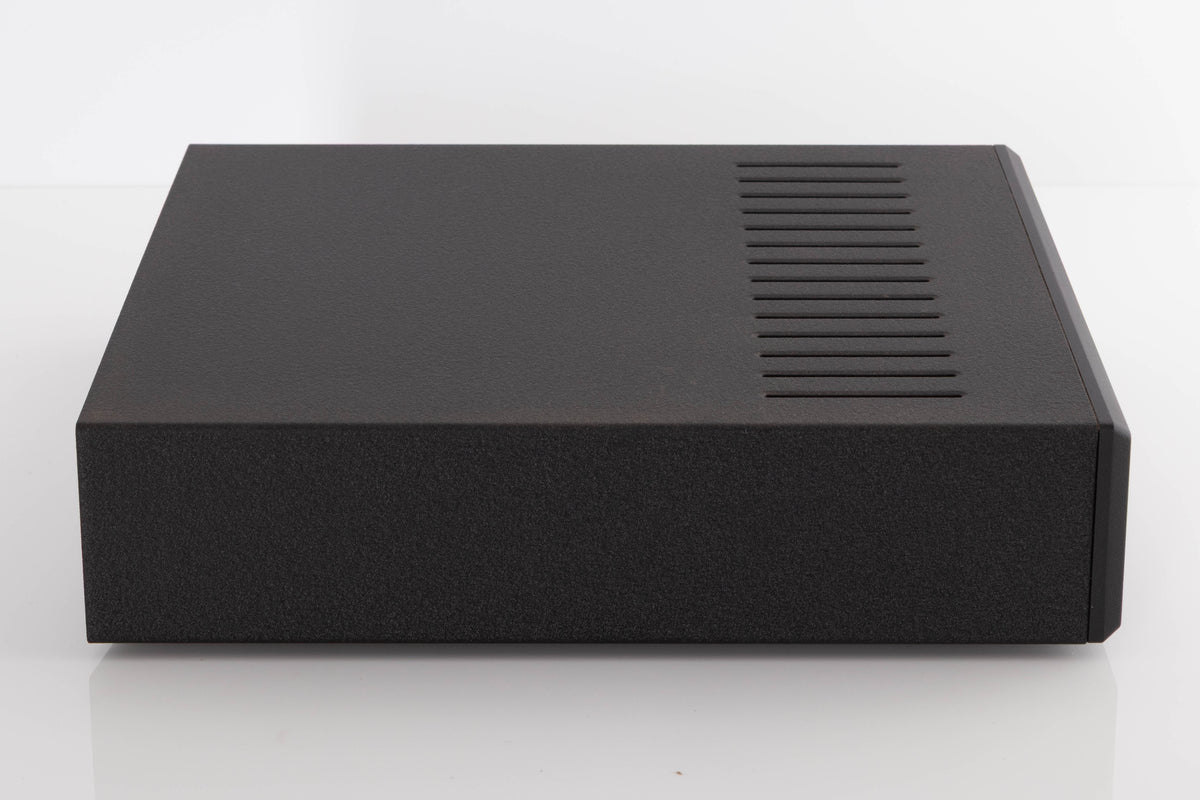Left side view of a used Linn LK85 Power Amplifier in a Black finish