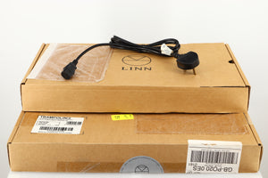 Boxes for a used Linn Trampolin/2 Suspension showing Mains Cable