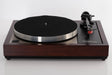 Front view of a used Linn LP12 Turntable with Black Ittok Tonearm and Troika Cartridge