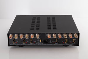 Rear view of a used Linn Majik 6100 Power Amplifier