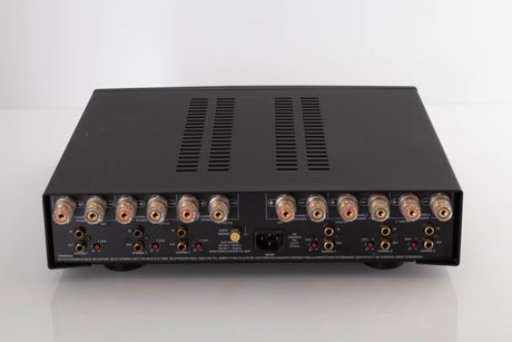 Rear view of a used Linn Majik 6100 Power Amplifier