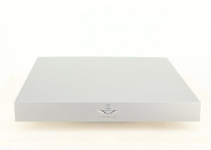 Front view of a used Linn Radikal 2 Utopic Turntable Power Supply in a silver finish
