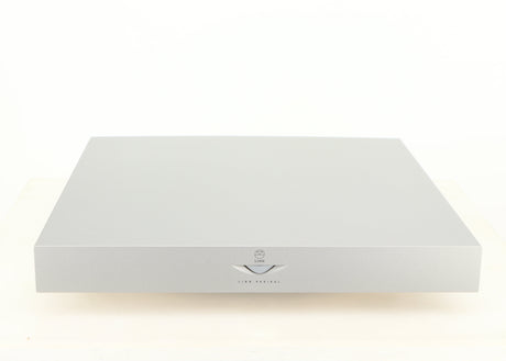 Front view of a used Linn Radikal 2 Utopic Turntable Power Supply in a silver finish