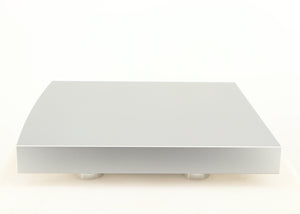 Left side view of a used Linn Radikal 2 Utopic Turntable Power Supply in a silver finish