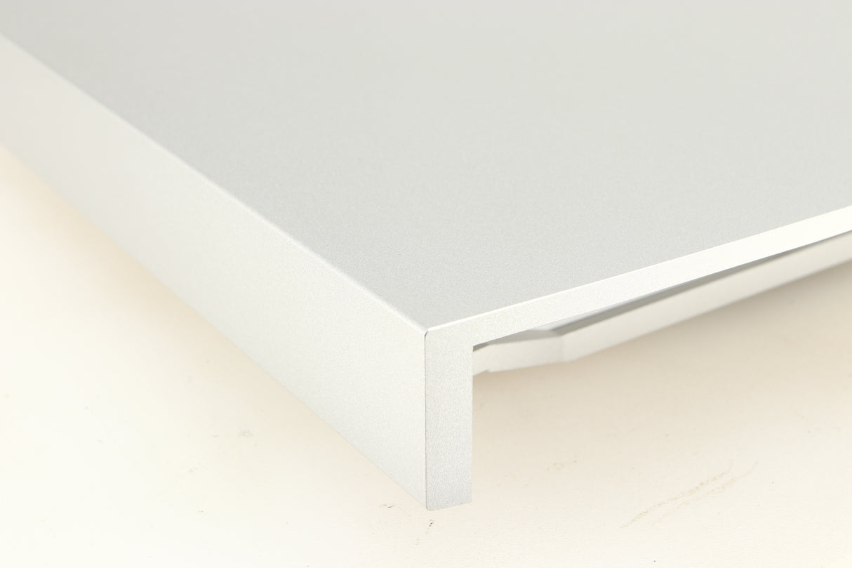 Rear right corner of a used Linn Radikal 2 Utopic Turntable Power Supply in a silver finish
