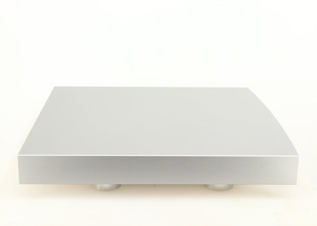 Right side view of a used Linn Radikal 2 Utopic Turntable Power Supply in a silver finish
