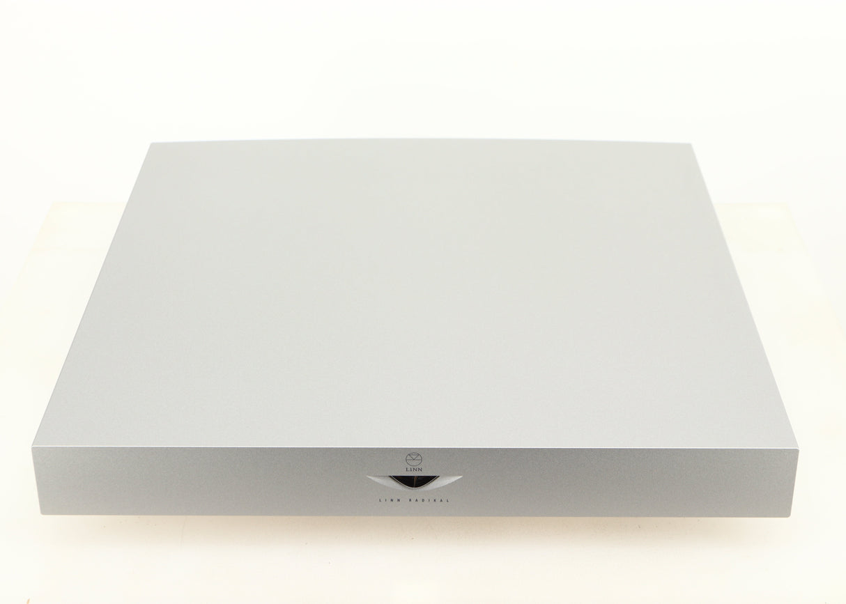 Top of a used Linn Radikal 2 Utopic Turntable Power Supply in a silver finish