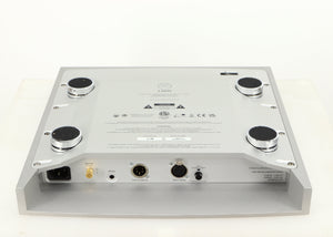 Underside of a used Linn Radikal 2 Utopic Turntable Power Supply in a silver finish